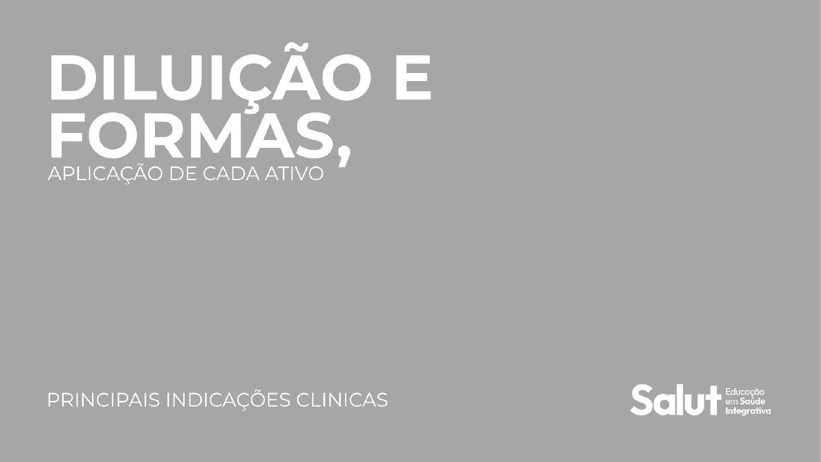 Manual de Diluição e aplicação de ativos de Soroterapia