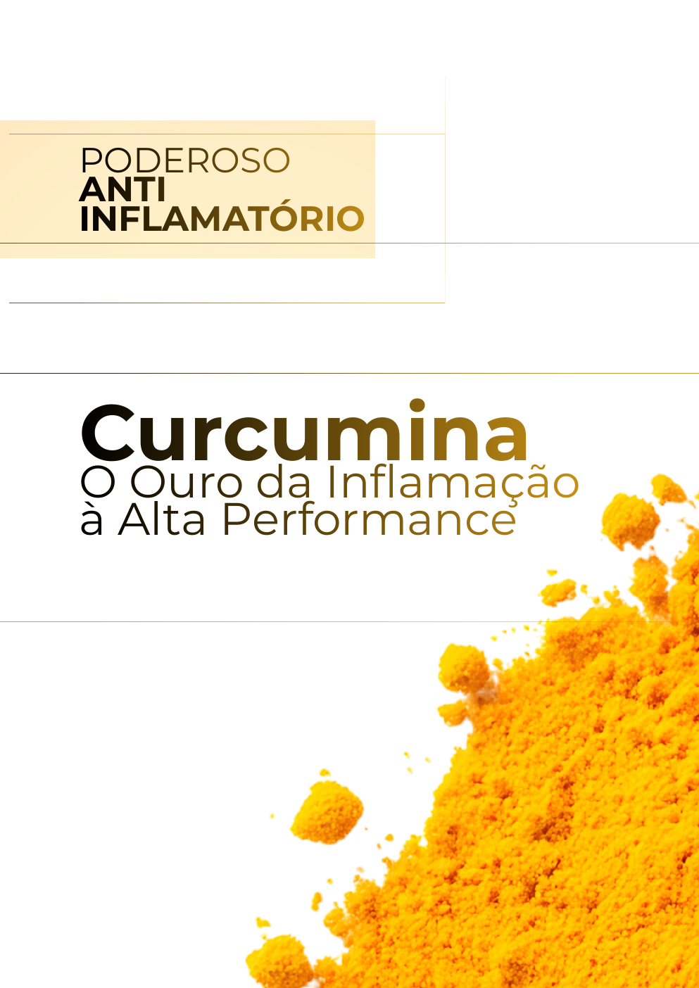 Guia da Curcumina, o Ouro da Inflamação